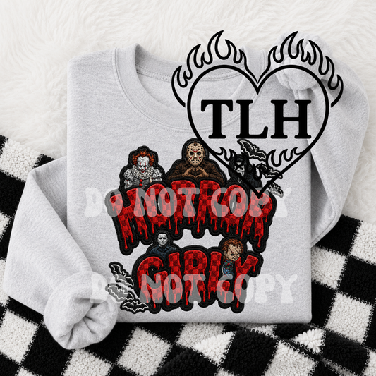 Horror Girl Patch PNG